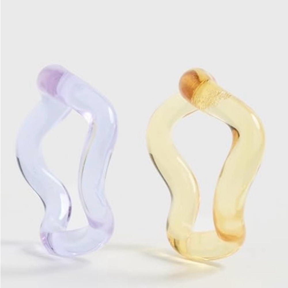 STUDIO CONCHITA
LA ONDA RINGS - LILAC / YELLOW - sz. 8 - Picture 2 of 4